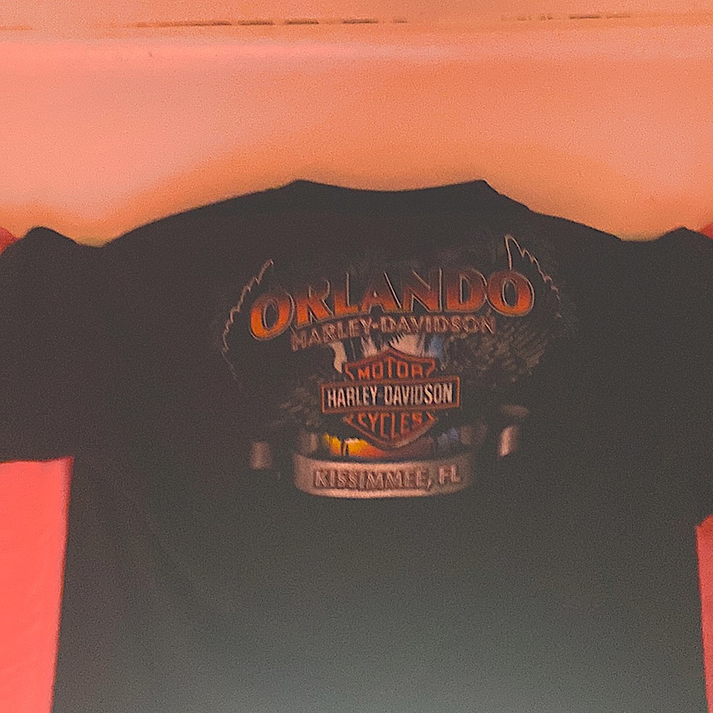 Harley Davidson Orlando from 90’s (Black) @Orange lettering XL Men’s